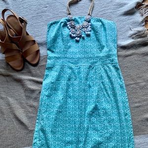 Express green & jade strapless dress sz: 5/6